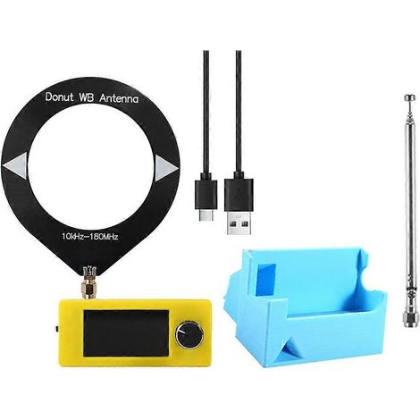 Kit récepteur radio SI4732 10-180 MHz, écran 1,9 pouce, ondes courtes FM/AM/LSB/USB + antenne + support, mini radio SI4732 (1/5)