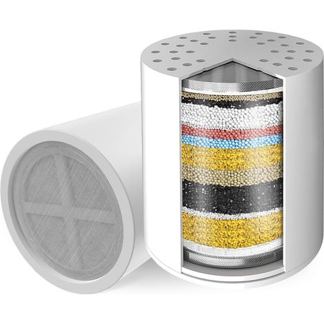 Filtre de Douche à Eau dure en 20 Étapes pour Éliminer le Chlore et les Métaux Lourds, Adoucissement de l'eau (1/5)