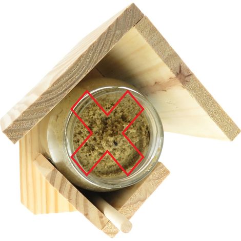 Support pour pot de beurre d'arachides H15 cm, pour oiseaux - Trixie