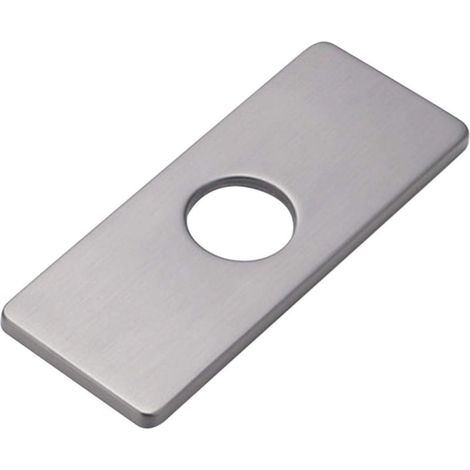 Kitchen Sink Hole Plate for Bathroom Faucet, Basin, Brushed Nickel Faucet Rosette (Gray)