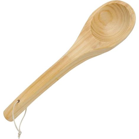 Sauna cuillère Simple cuillère de Salle de Sauna en Bois cuillère à la Main Accessoires de Sauna cuillère à louche à Eau de Sauna avec Lisse à Prise Confortable