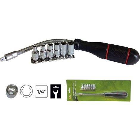 Chiavi e bussole jbm flexible screwdriver albero flessibile punte intercambiabili