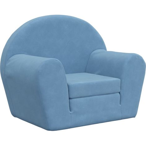 Canapé-lit,Canapé convertible pour enfants bleu peluche douce CFW76101 (1/5)