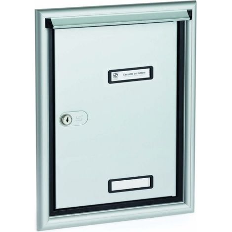PORTA SILMEC S690 CON CORNICE COPRIFUGA ALLUMINIO ARGENTO COD.10-690.72 (1/3)