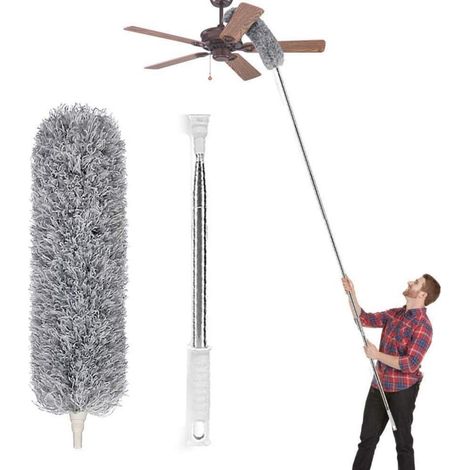 Staubwedel Teleskopstange 254 cm Mikrofaser waschbar biegbar (1/5)