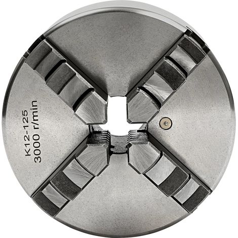 Mandrin de tour, options à 3 et 4 mors, conception de centrage automatique de précision, 4 Mâchoires-125mm (1/2)