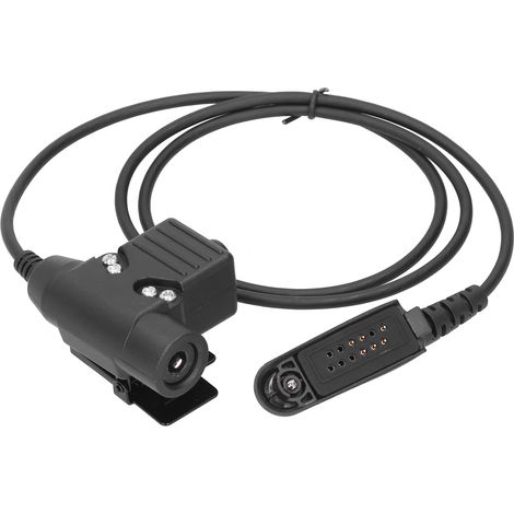 Adaptateur de câble audio PTT U94 pour talkie-walkie Motorola GP140, GP320, GP328, GP338 et GP340 (1/5)
