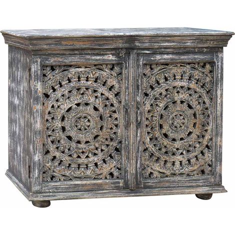 Recibidor de madera acabado artesanal 106x45x88h cm (1/3)