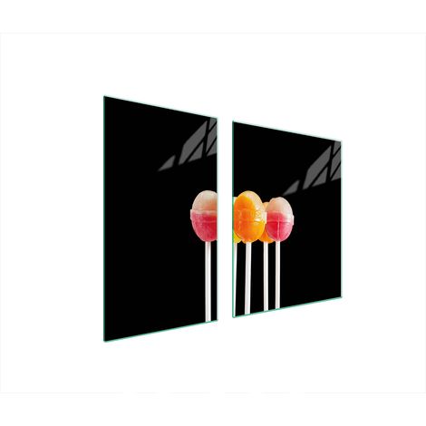 Glasplatte und Schneidebrett 100x52 Lutscher