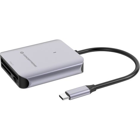 Conceptronic BIAN09G 3-in-1-Kartenleser USB 3.2 Gen 2, CFast 2.0, SD TF/MicroSD 4.0, UHS-II