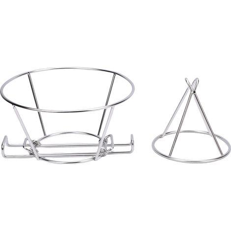 Support de filtre à huile pour friteuse, 9,3 pouces, acier inoxydable 304, support conique avec bras pliable pour cuisines. (1/5)