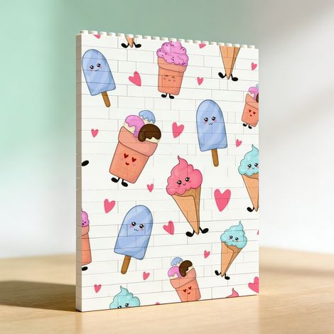 Cadre romantique en blocs créatif à faire soi‑même, cadeau de la Saint‑Valentin (1/5)