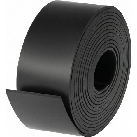 Bande de Caoutchouc Néoprène 50mm x 3mm x 3 mètres - Plaque de Caoutchouc Solide pour Joints, Réduction Vibrations (1/5)