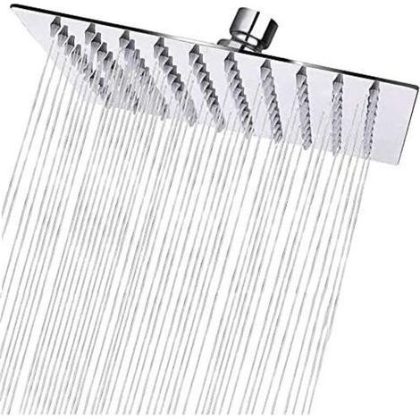 UlisemTete de douche Pluie Carré en Acier Inox 50CM - Haute Pression Pommeau Douche, Économiseur d'Eau, Anti-Calcaire, Rotation 360°, Installation Facile (1/4)