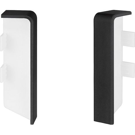 KGM Verbinder für Sockelleiste Modern anthrazitgrau 16 x 58 mm