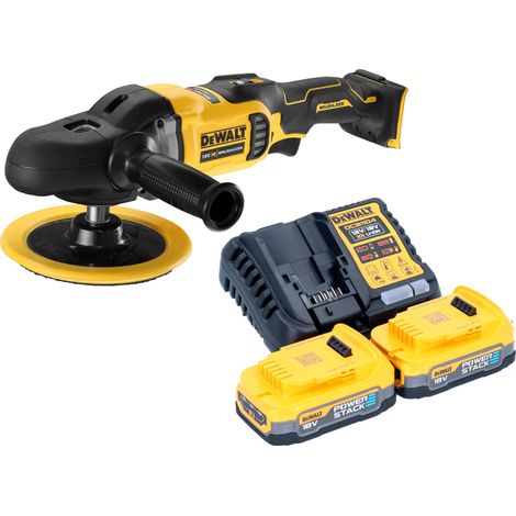 DeWalt DCM 849 E2 Polisseuse excentrique sans fil 18 V 180 mm Brushless + 2x Powerstack batterie 1,7 Ah + chargeur (1/4)