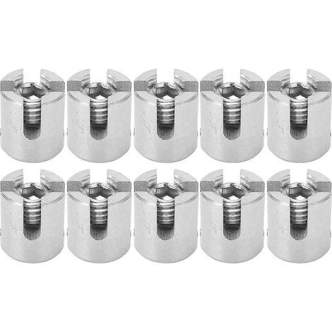 10 Stück Kreuzkabelklemmen aus Edelstahl für Drahtgeländer, Befestigungselemente für den Innen- und Außenbereich, M12 5 mm / 0,2 Zoll