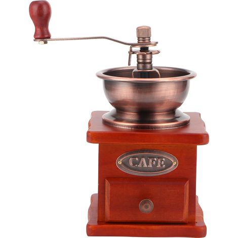 Mini macinacaffè vintage a manovella per uso domestico