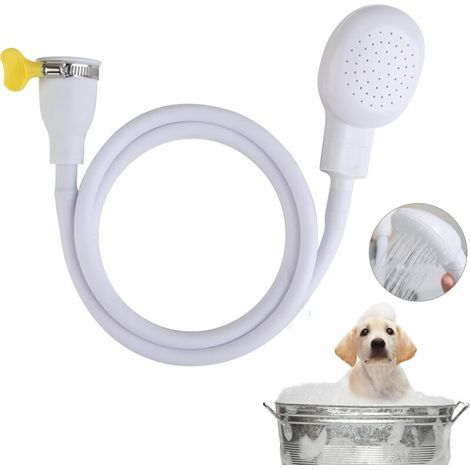 Pet Shower Faucet Set, Portable Pet Shower Hose, Shower Sprayer Hose, Shower Head for Bathing Babies, Animals. (1/5)