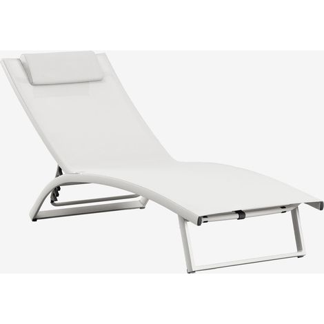 Tumbona reclinable en aluminio con cojín Dulem SKLUM             