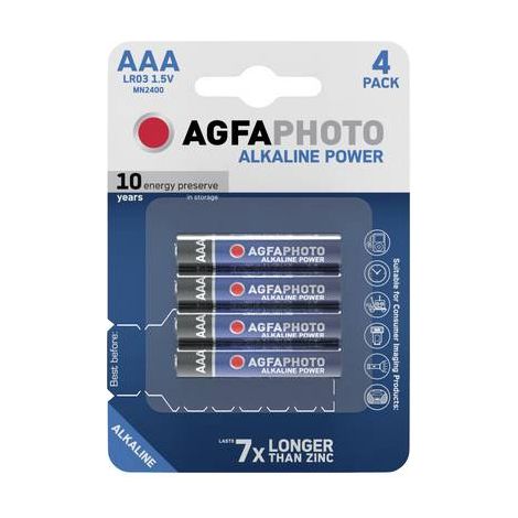 AgfaPhoto Power LR03 Pile LR3 (AAA) alcaline(s) 1.5 V 4 pc(s) X37177 (1/2)