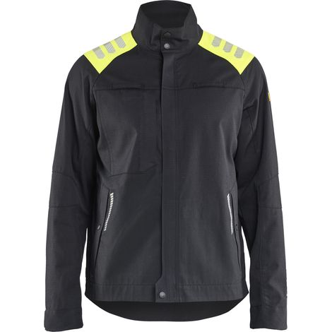 Veste de travail multinormes inhérent - Noir/Jaune fluo L