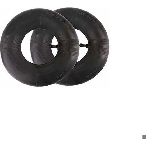 Lot de 2 chambres à air de 4,10/3,50-4 pouces pour diable, chariot, chariot à main, chariot de jardin, tondeuse à gazon, chambre à (1/5)