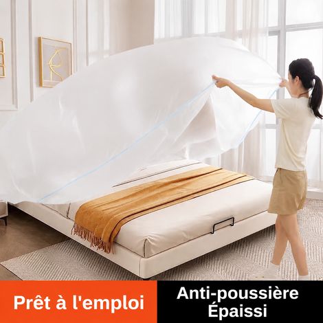 Housse de protection anti-poussière jetable 240x310 cm en plastique transparent pour canapé 2 places, table et meuble TV 310 1 × 1 × 1 cm 240 g – Livraison gratuite