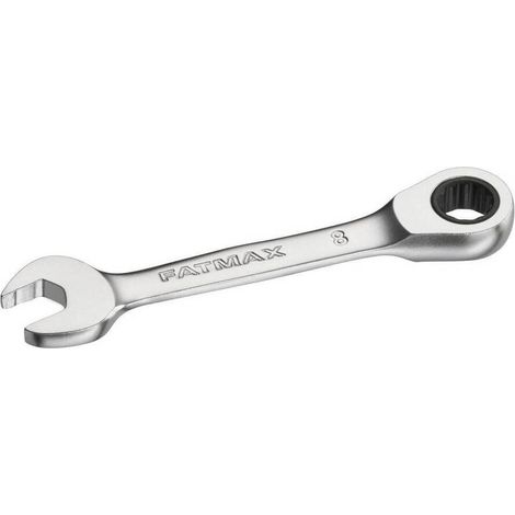 Llave de trinquete reversible antirrotura corta FATMAX 8mm (1/4)