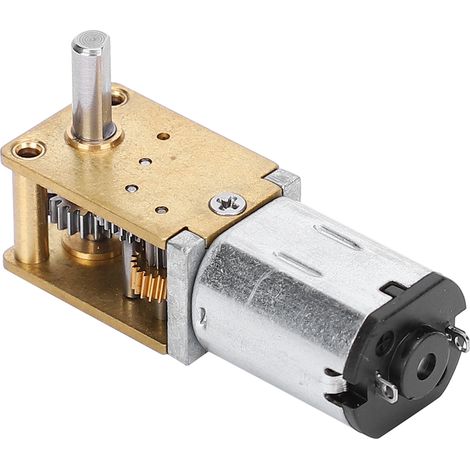 Mini micromoteur à engrenages métalliques N20 DC12V à réduction de vitesse, rotation horaire/antihoraire, 27 tr/min (1/5)