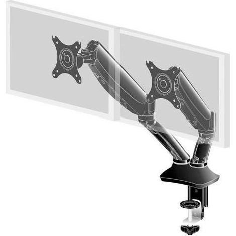 iiyama DS3002C-B1 soporte de escritorio negro para dos monitores (1/5)