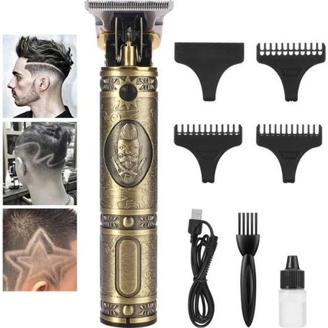 Tondeuse à cheveux - Pro Li Outliner - T-Blade - Sans fil - Or - Huile lubrifiante (1/4)