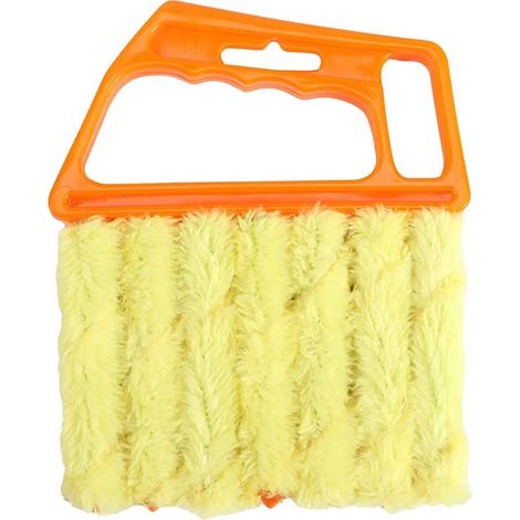 (Orange) Nettoyage des ventilateurs et climatiseurs : chiffon et brosse en microfibre, outils ménagers lavables (1/5)