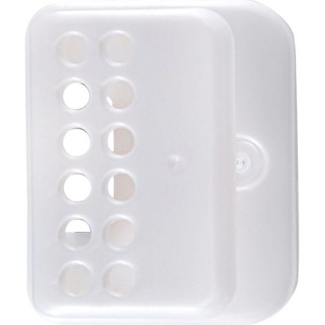 Porte-éponge avec ventouse pour évier, plastique résistant, rangement drainé outils nettoyage. (1/5)