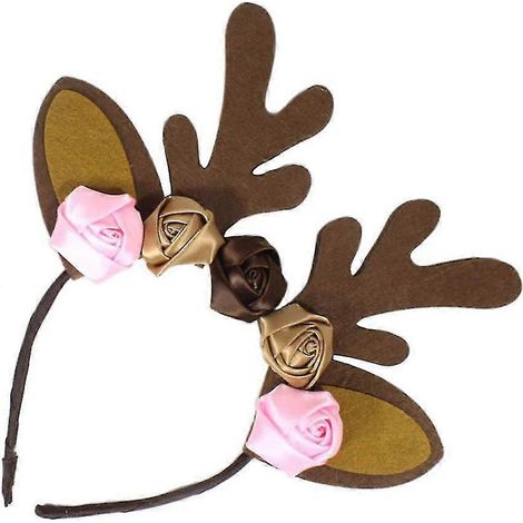 Serre-têtes à bois de renne de Noël, coiffe à cornes de cerf, bandeau, accessoires de coiffure pour déguisement, photographie, séance photo, pour Halloween et Noël (1/5)