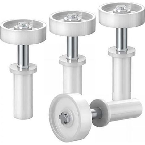 Quincaillerie Pour Porte Pliante - Kit Quincaillerie Coulissante Lourde En Acier Inoxydable - Pour Armoire Porte Pliante Porte De Grange - 4 Pièces (1/5)