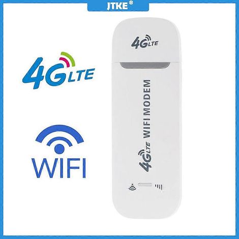 Clé USB sans fil JTKE 4G LTE, modem haut débit mobile 150 Mbps, carte SIM, routeur sans fil, modem WiFi ( ) (1/5)