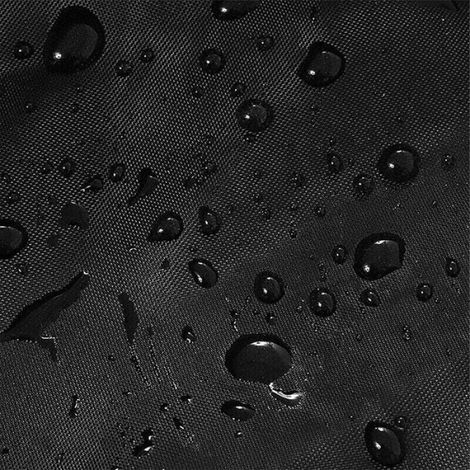 Bâche Réservoir IBC - 120x100x116 cm - Polyester 210D - Protection Anti-poussière Anti-UV Imperméable - Pour Cuve 1000 L - Noir (1/5)