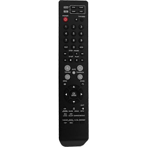 Télécommande de remplacement AH59-01907K pour les systèmes home cinéma DVD Samsung AH59-01907S, AH59-01907R, HT-Z110, AH59-01907C et AH59-01907L. (1/5)