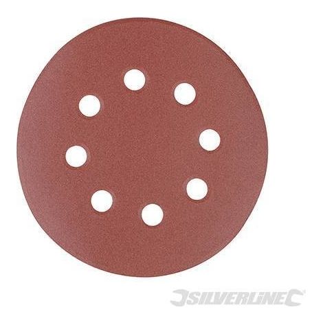 DISCO DISCHI ABRASIVI CARTA ABRASIVA 8 FORI LEVIGATURA LEVIGATRICE 125 mm 805 SL