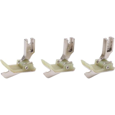 Lot de 3 pieds-de-biche pour machine à coudre, antirouille et résistants à l'usure, type SP18, pour machine à coudre industrielle. (1/5)