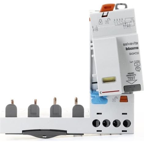 Blocco Differenziale G2 32A 4P 30Ma Ac Btdin-Bda (Bticino Cod. G43Ac32) (1/3)