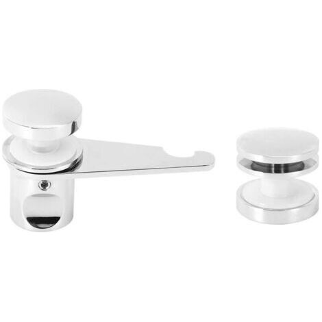 Serrure de verrouillage salle de bains serrure de porte en verre salle de douche loquet de verrouillage pour portes de bureau à domicile utiliser accessoires de matériel de décoration domestique. (1/4)