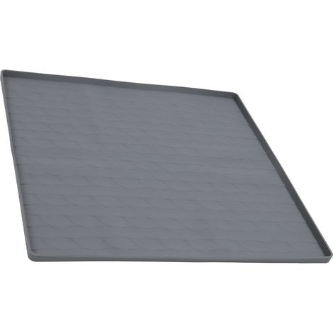 Eosnow 23,62 x 23,62 Zoll Waschmaschine und Trockner, obere Abdeckung, staubdicht, Wasserzähler-Silikon-Pad für Waschküche, Grau