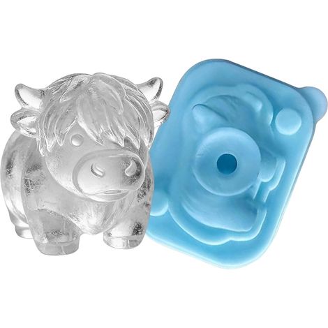à glaçons Moule 3D silicone forme vache (1/5)