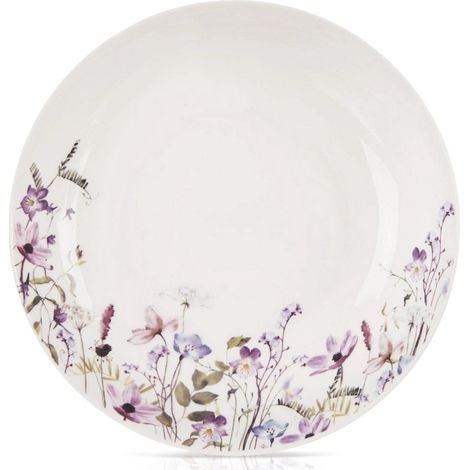 Porcelain Soup Bowl, 20.5 cm, Floral Design, 600 ml (1/5)