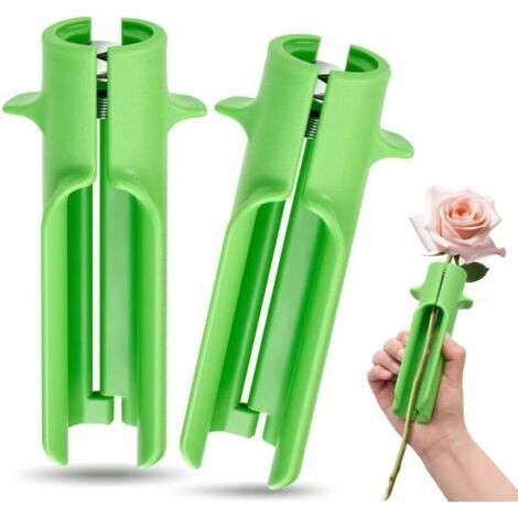 2pcs Rose Thorn Remover Tool, Flower Cleaner, Thorn Cutter, Leaf Remover Tool, Green Gardening, Flower Arrangements, Clean Stem (1/5)