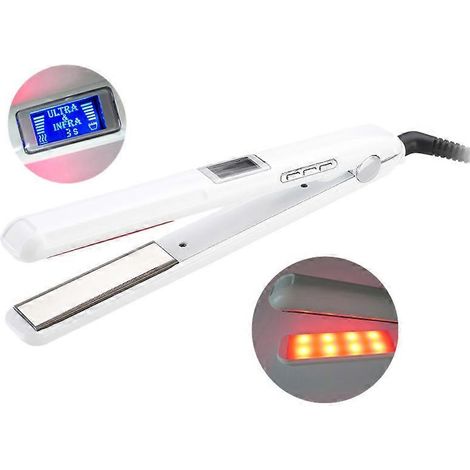 Lisseur à ultrasons et infrarouge, appareil de soin personnel, outil de coiffage, lisseur électrique à froid pour le soin et la réparation des cheveux (1/5)