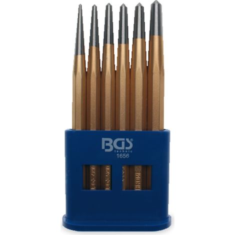 Herramientas de impacto bgs-technic 1656 acero cromo-vanadio 6 piezas