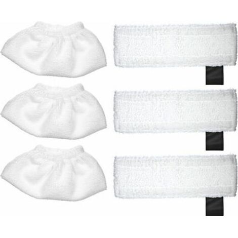 Convient pour le nettoyeur vapeur Karcher SC2 / SC3 / SC4 / SC5, tissu de couverture 3 pieces + chiffon de sol 3 pieces